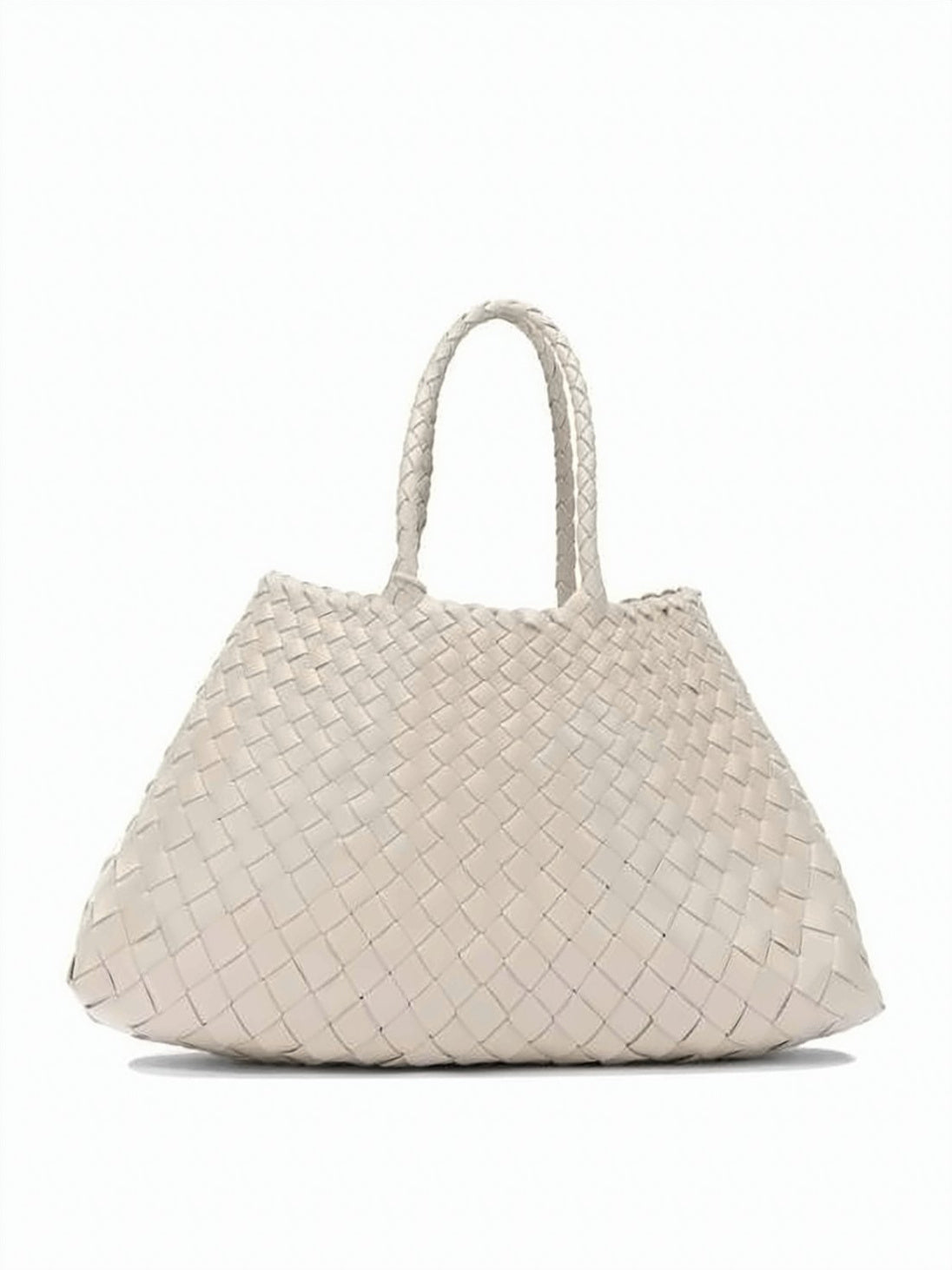 Woven Buffalo Leather Tote Bag