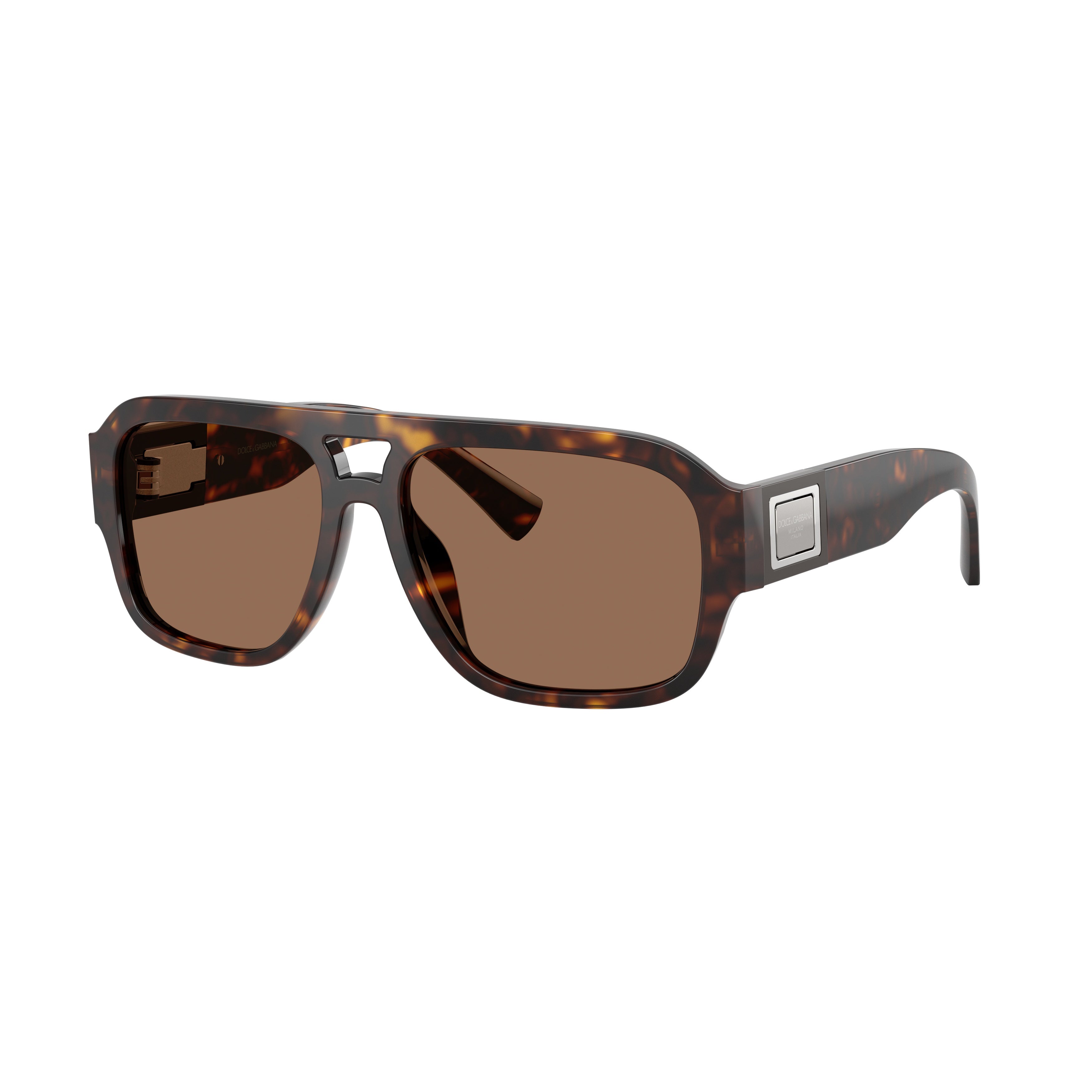 0dg4506 Bold Rectangular Tortoiseshell Sunglasses