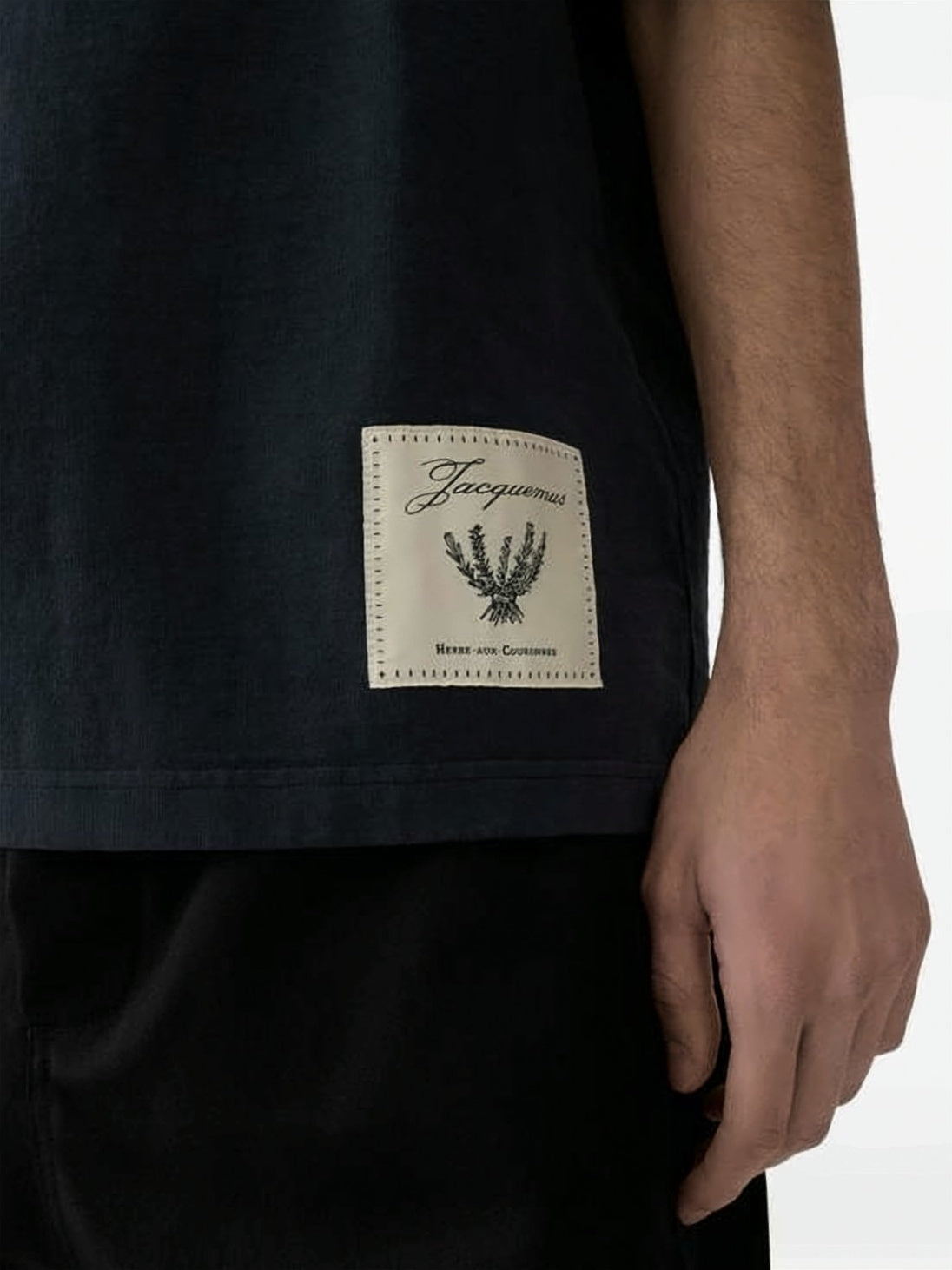 Relaxed Fit Black Cotton T-Shirt