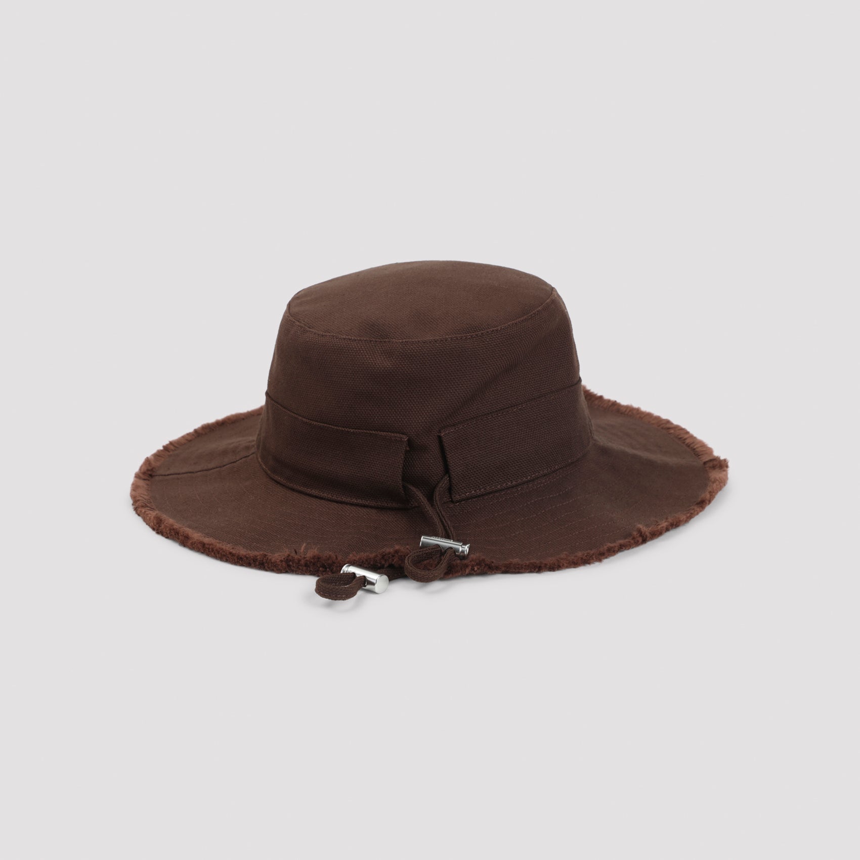 Wide Brim Hat With Frayed Edge