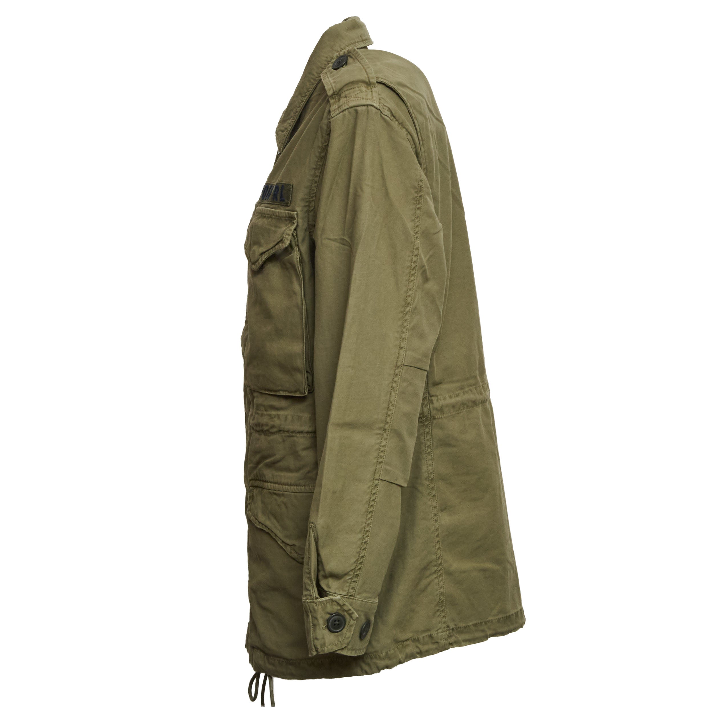 Field Jacket With Drawstring Waist