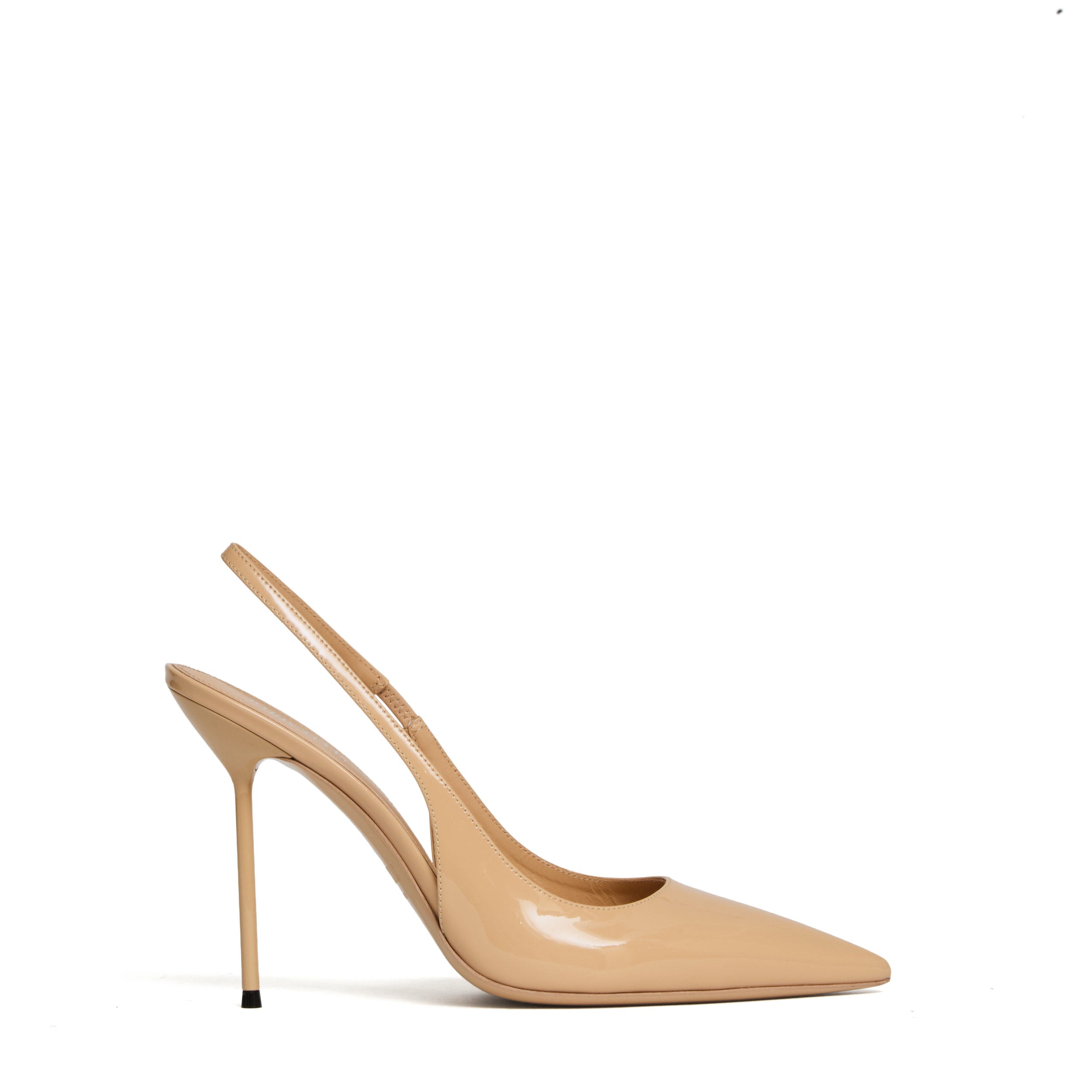 105Mm Stiletto Patent Slingback Heels