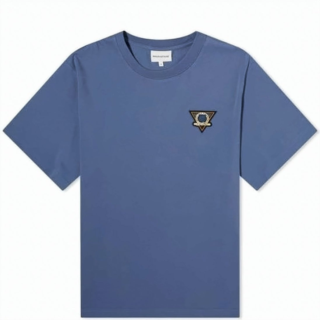 Short-Sleeved T-Shirt with Embroidered Emblem