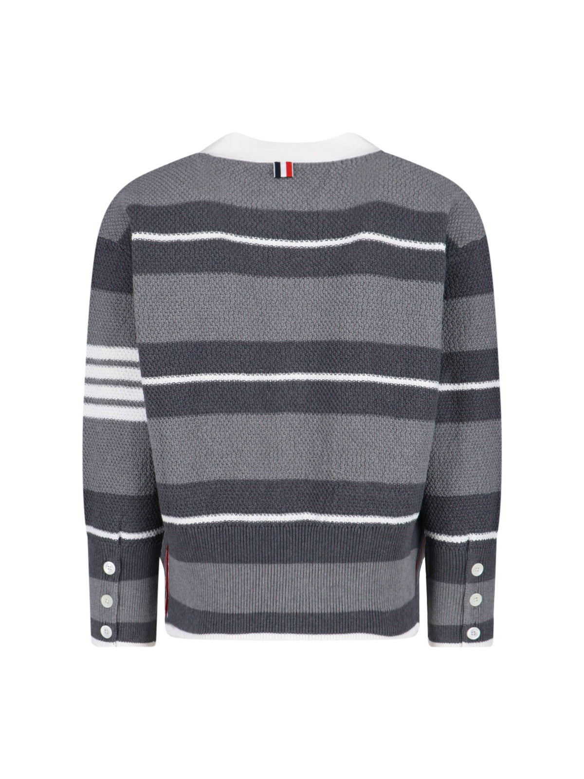 Striped Cardigan – Grey