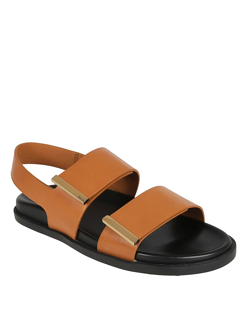 Calfskin Sandals With Wide Straps