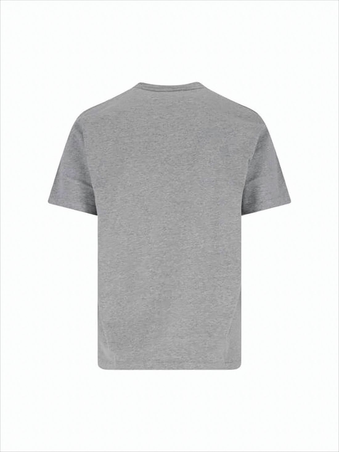 Slightly Boxy Grey Cotton T-Shirt