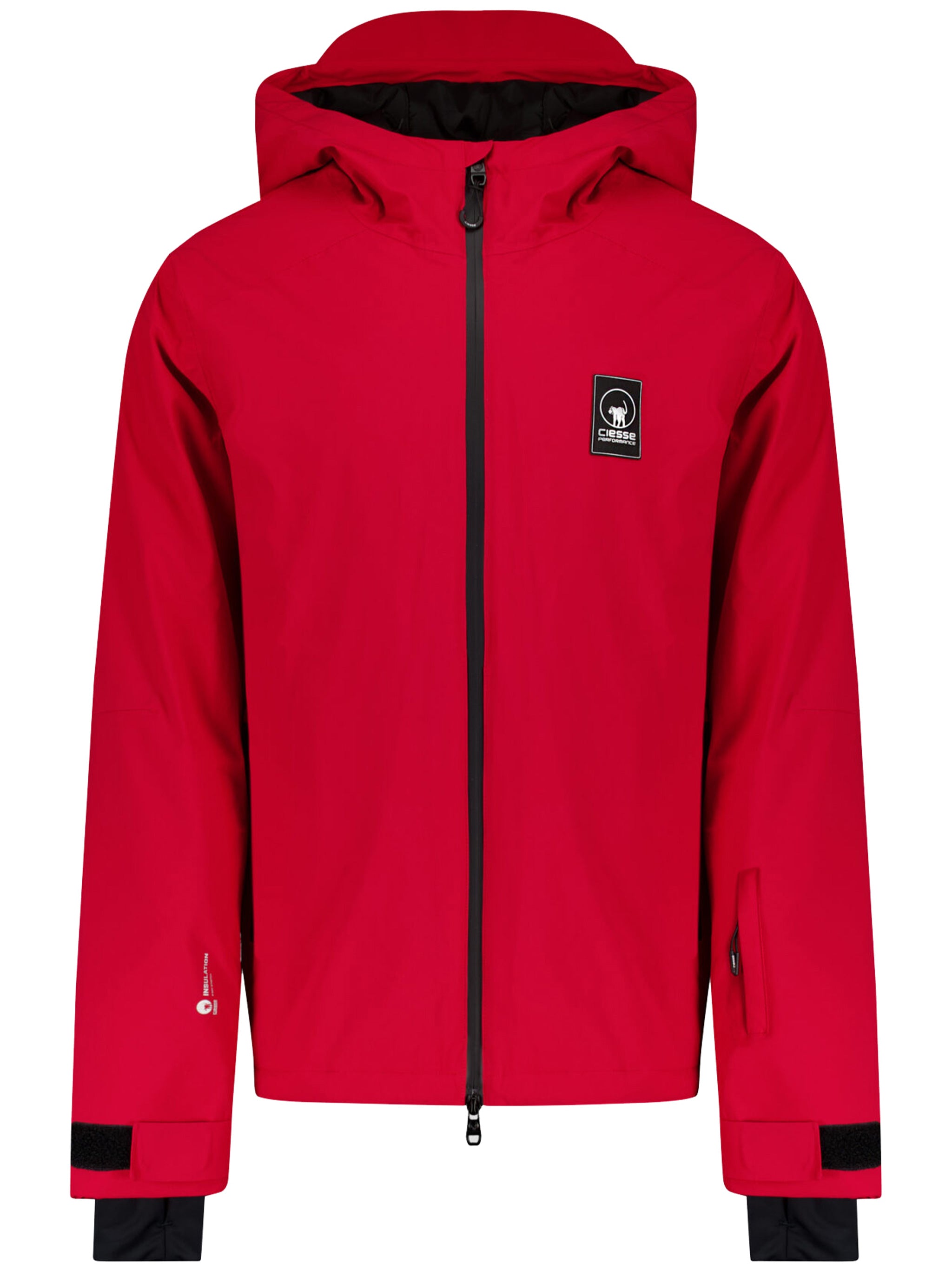 Red Mauro Casual Hooded Minimalist Jacket