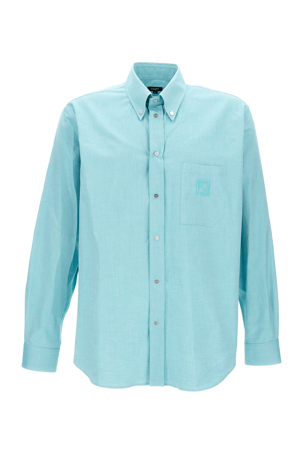Turquoise Cotton Oxford Comfort-Fit Shirt