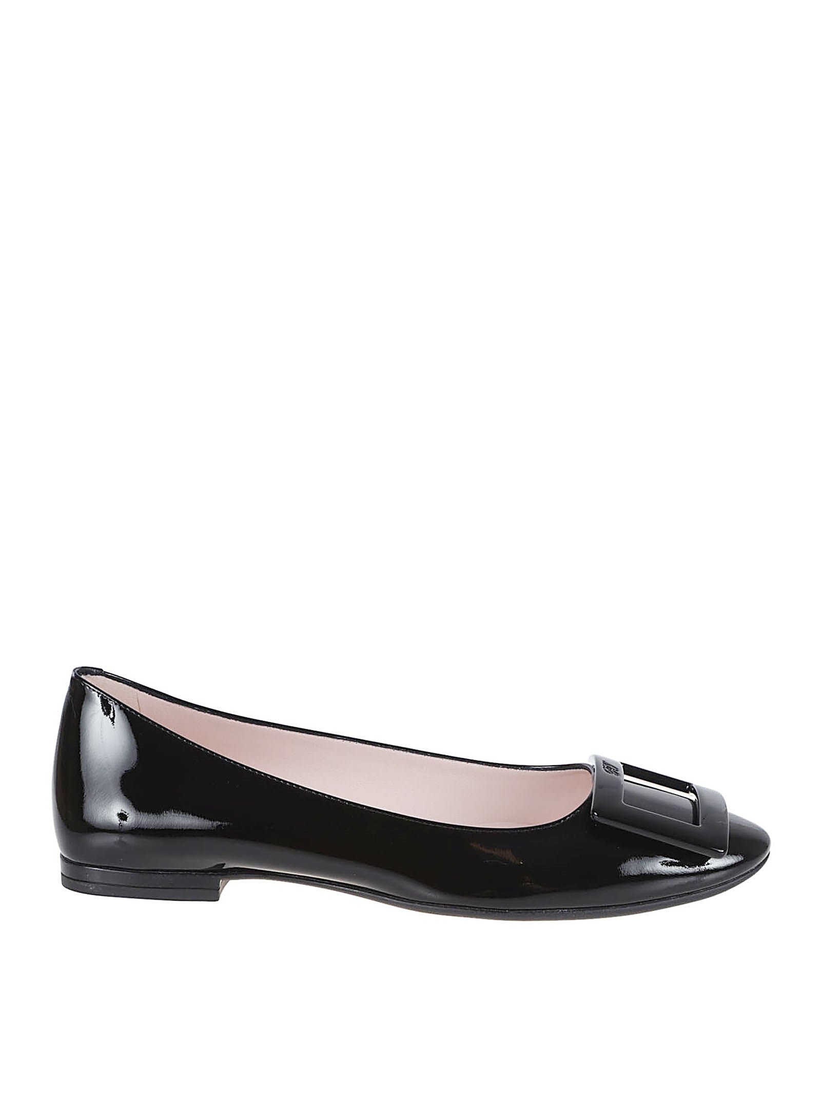 Glossy Calfskin Leather Flats