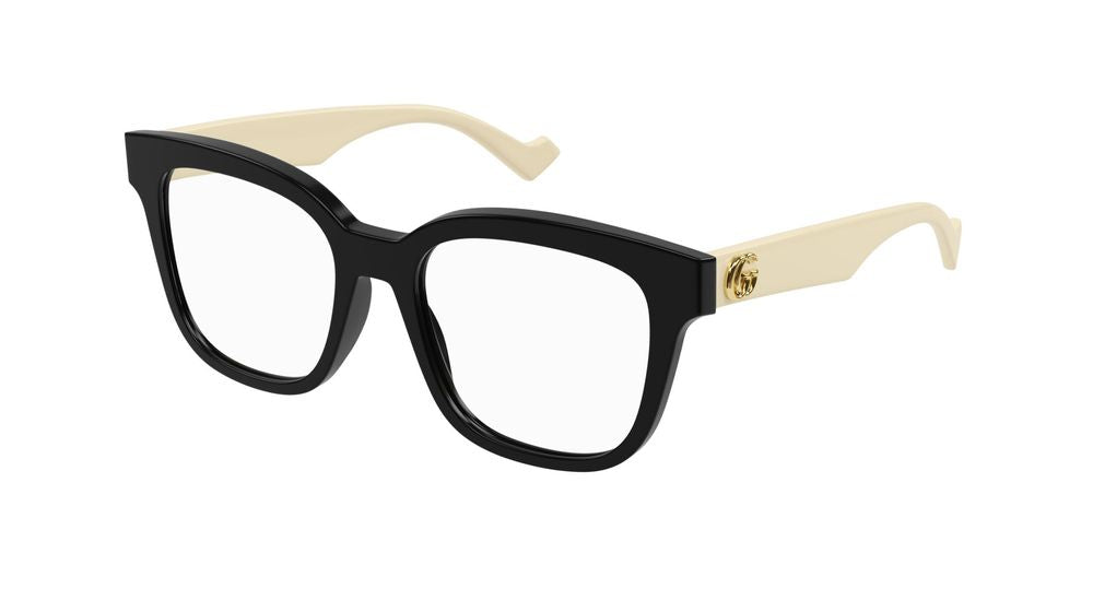 Eyeglasses GG0958O 002 black white transparent 49/18/140