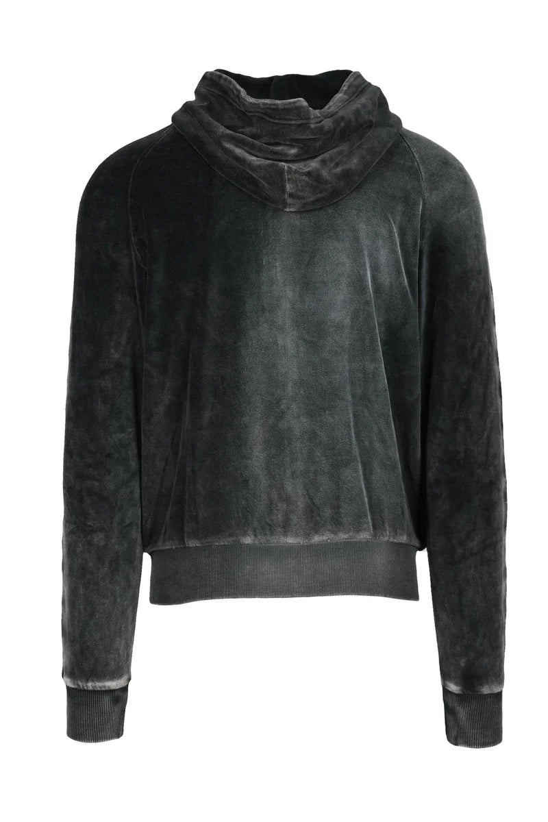 Men's Sweatshirt - Black Cotton Blend