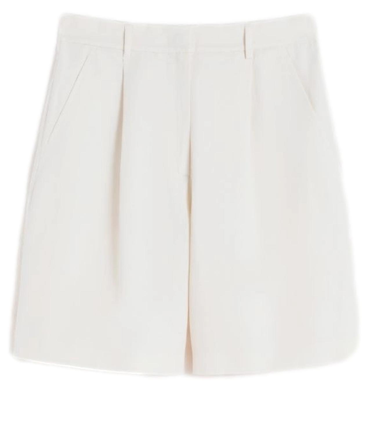 Ecru Wkdecuba Cotton Linen Shorts