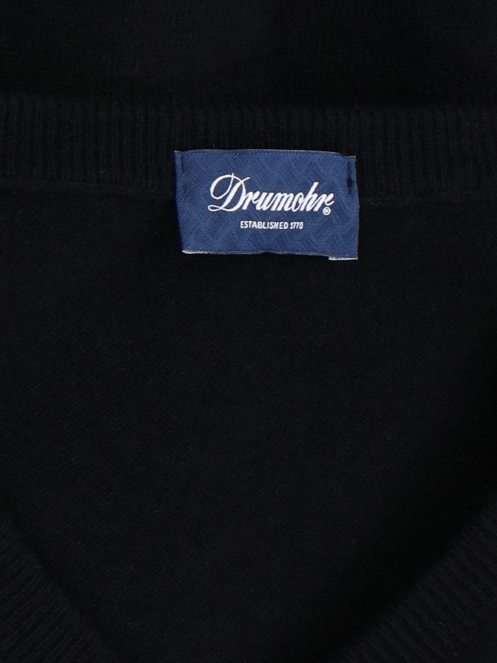 V-Neck Sweater In Cashmere Black Maxi