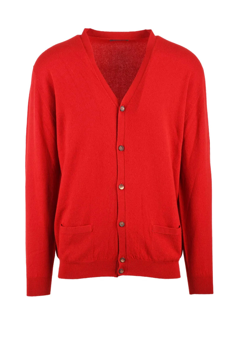 Cashmere Cardigan - Red