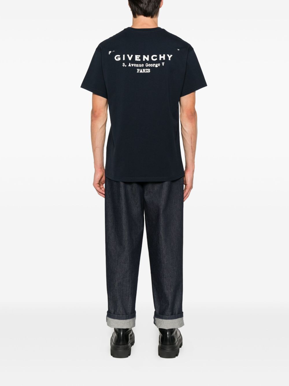 Dark Navy Boxy Short-Sleeve T-Shirt