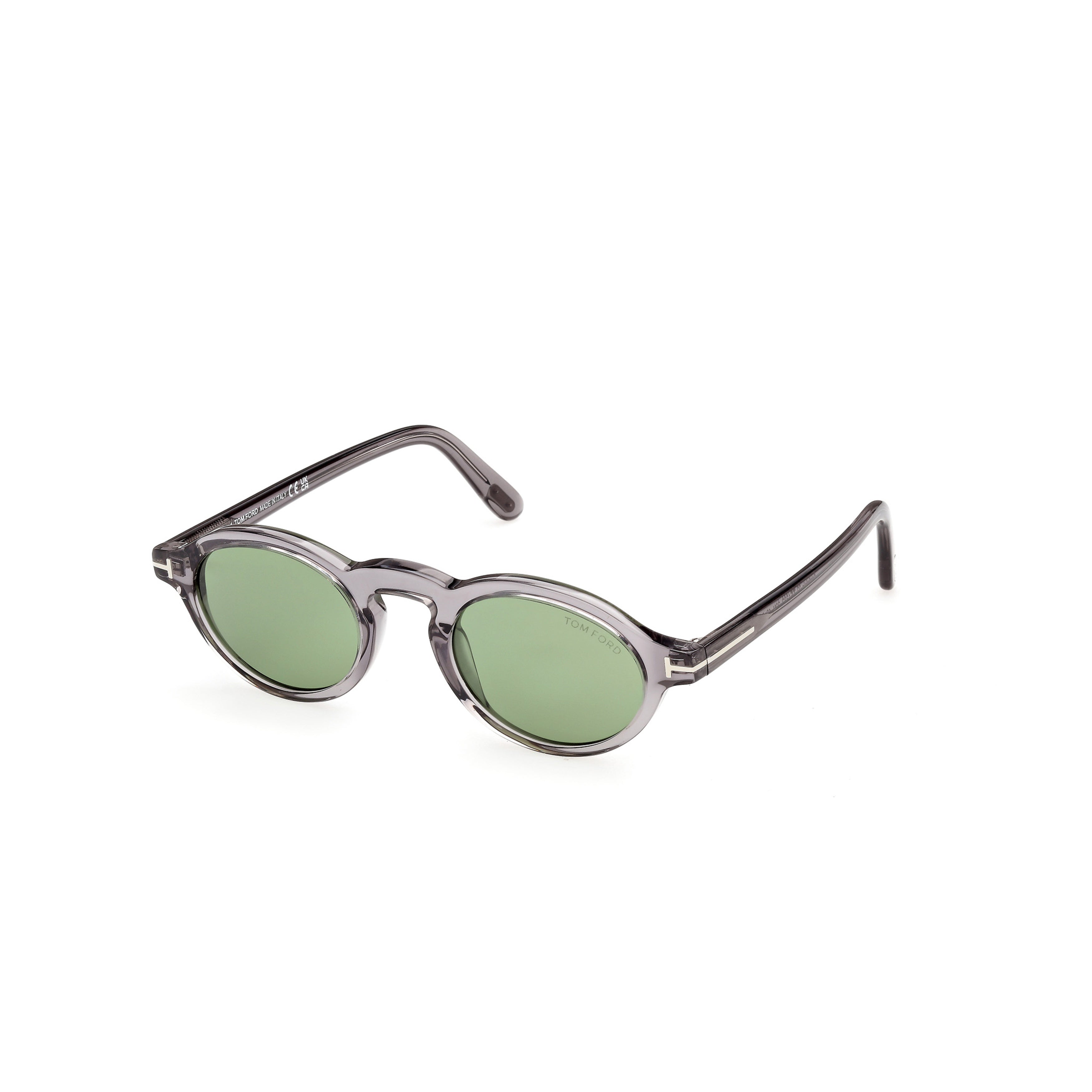 Ft1332 Translucent Acetate Rounded Frame Sunglasses