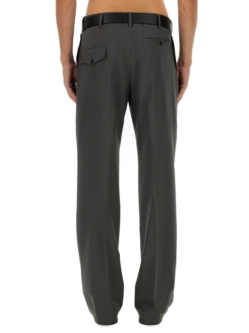 Tailored Grey Wool Pants