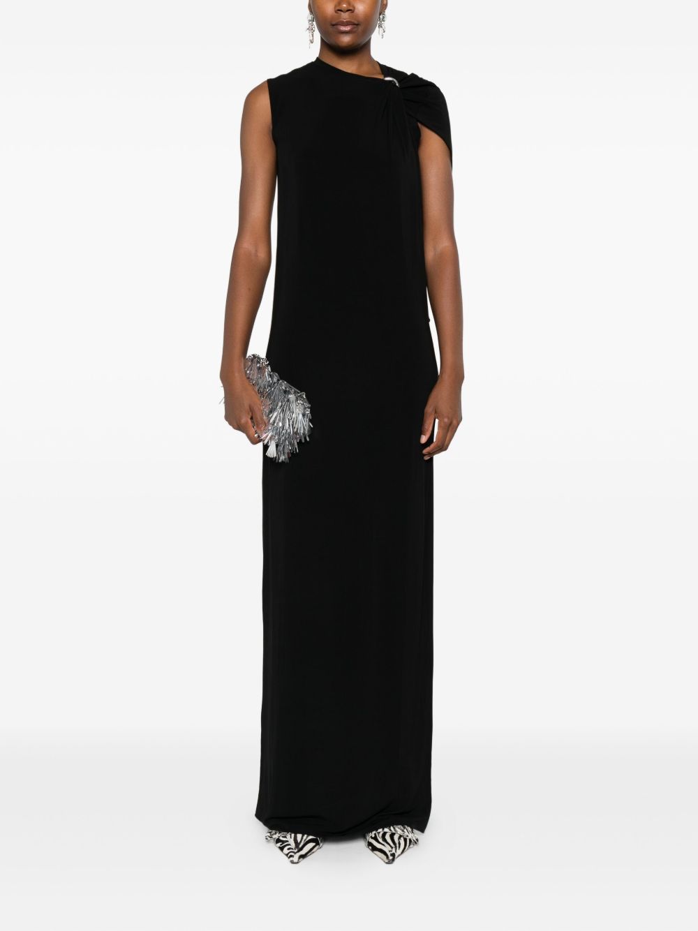 Sleeveless Black Maxi Dress