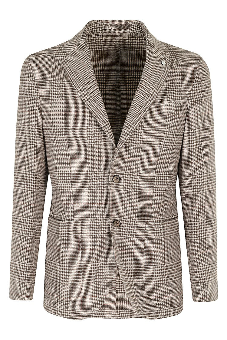 Cotton Cashmere Madras Hand Jacket