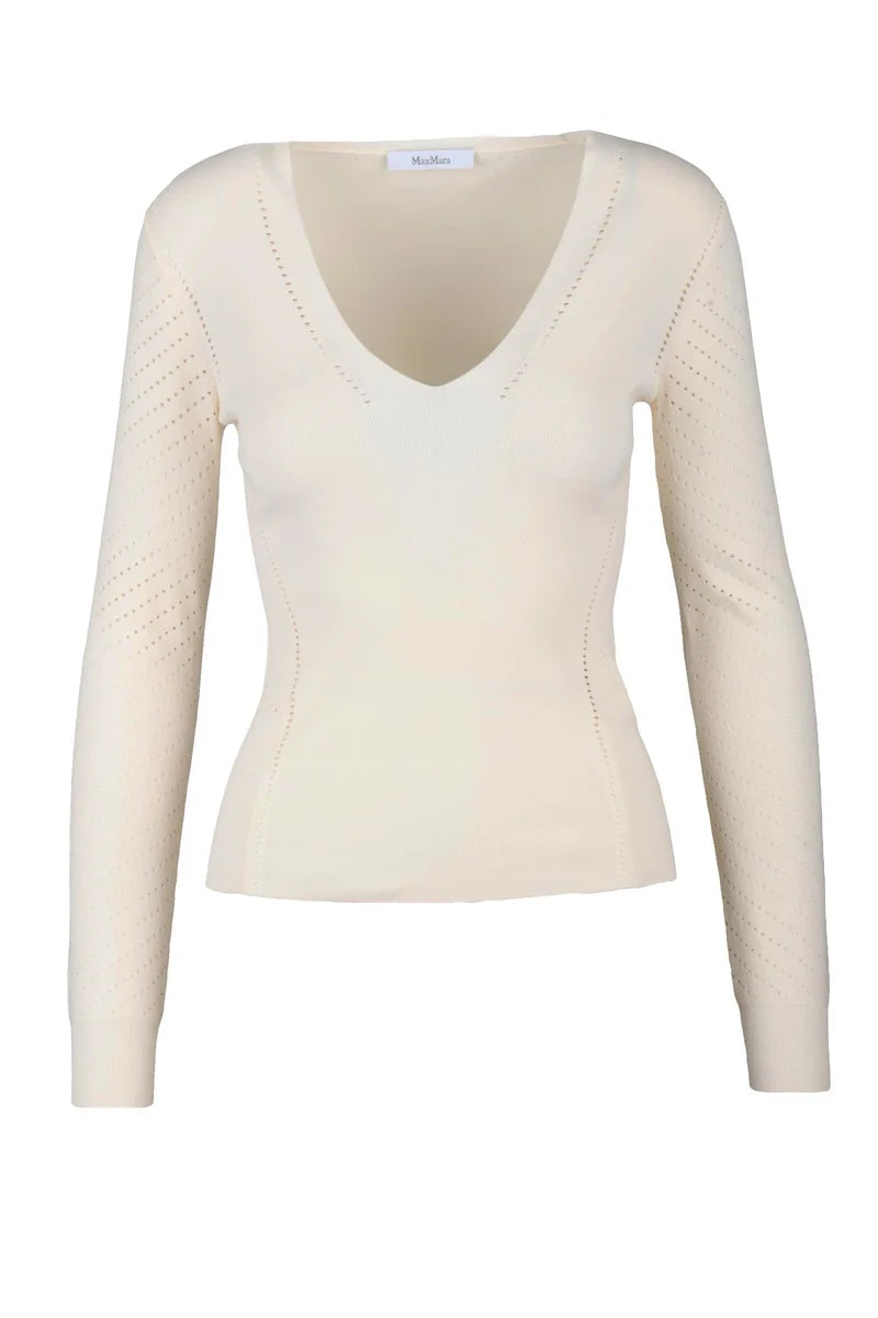 Nadar Perforated Top - White