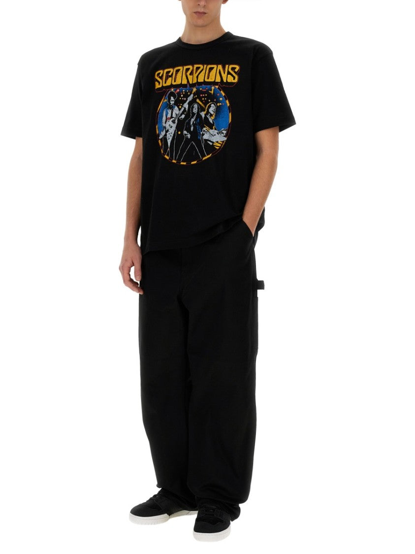 Relaxed Fit Black Graphic Print T-Shirt