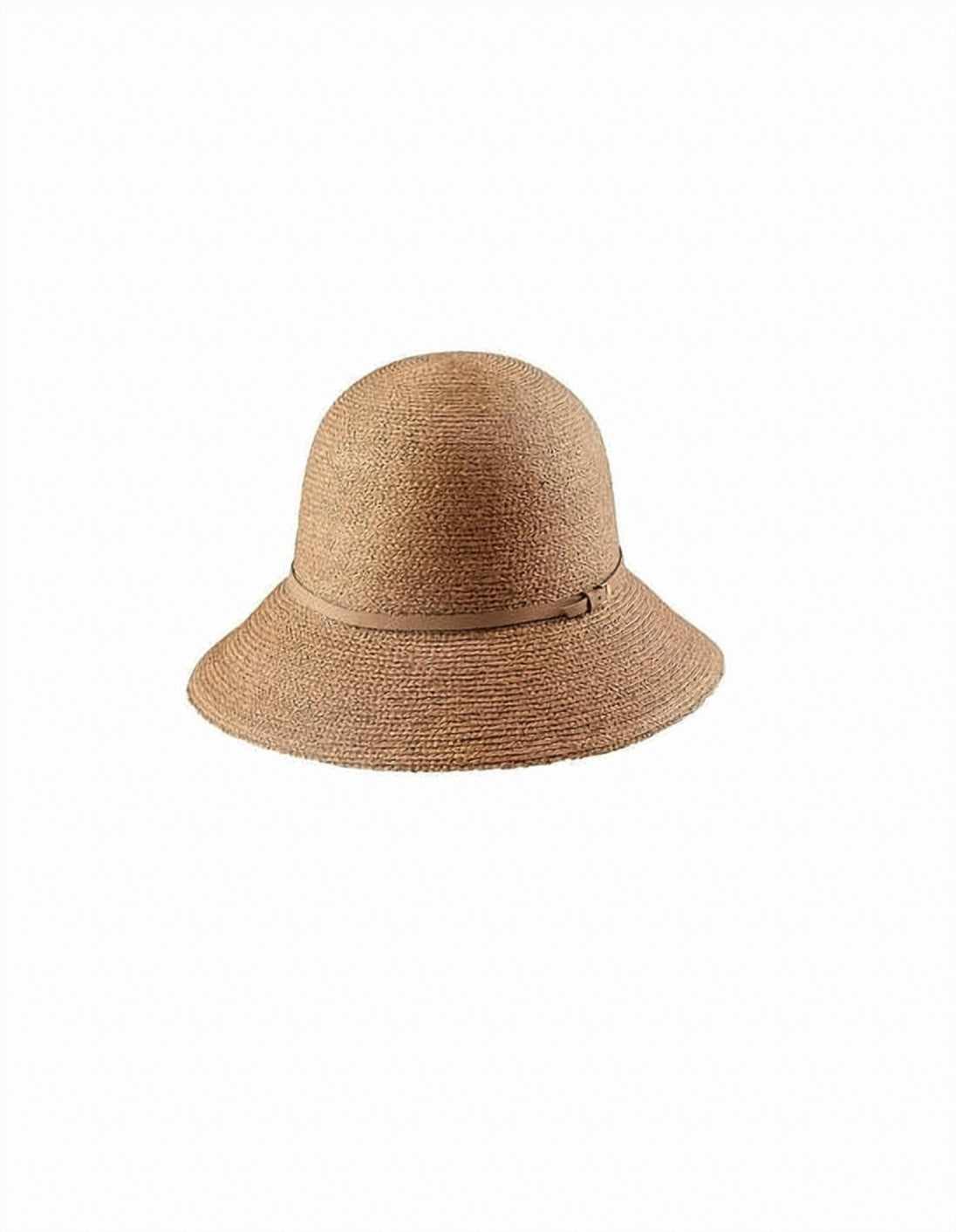 Raffia Bucket Hat with Subtle Band Detail