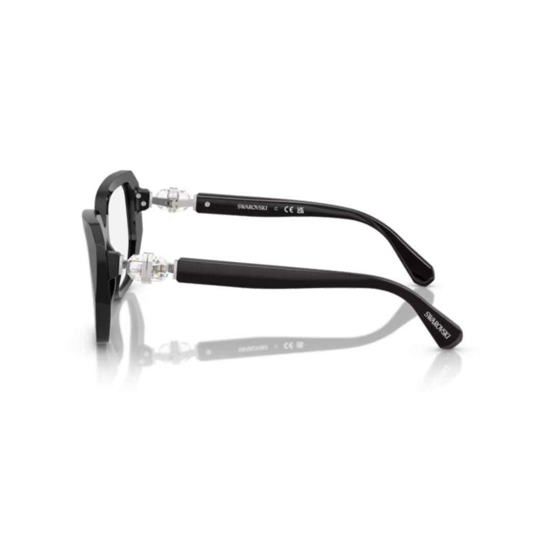 0sk2035 Geometric Black Acetate Eyeglasses