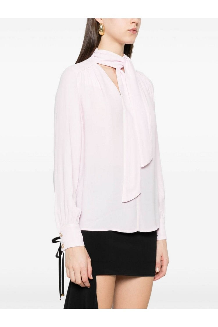 Soft Viscose Shirt With Tie Detail