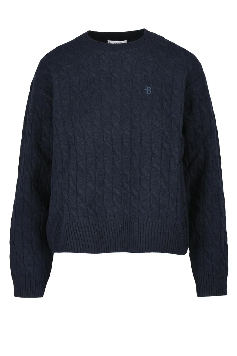 Crew Neck Wool Sweater - Multicolor