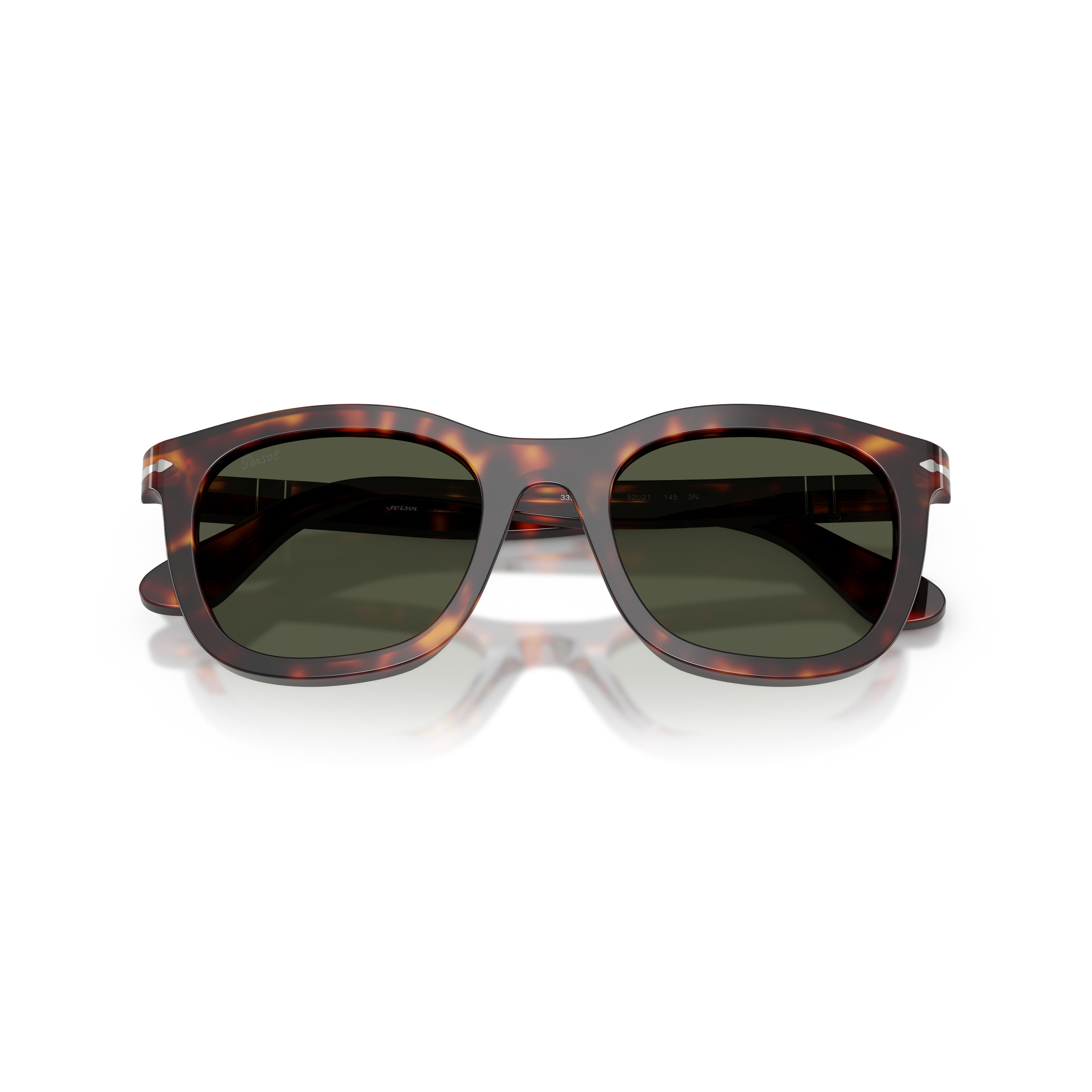 0po3395s Tortoiseshell Acetate Square Frame Sunglasses