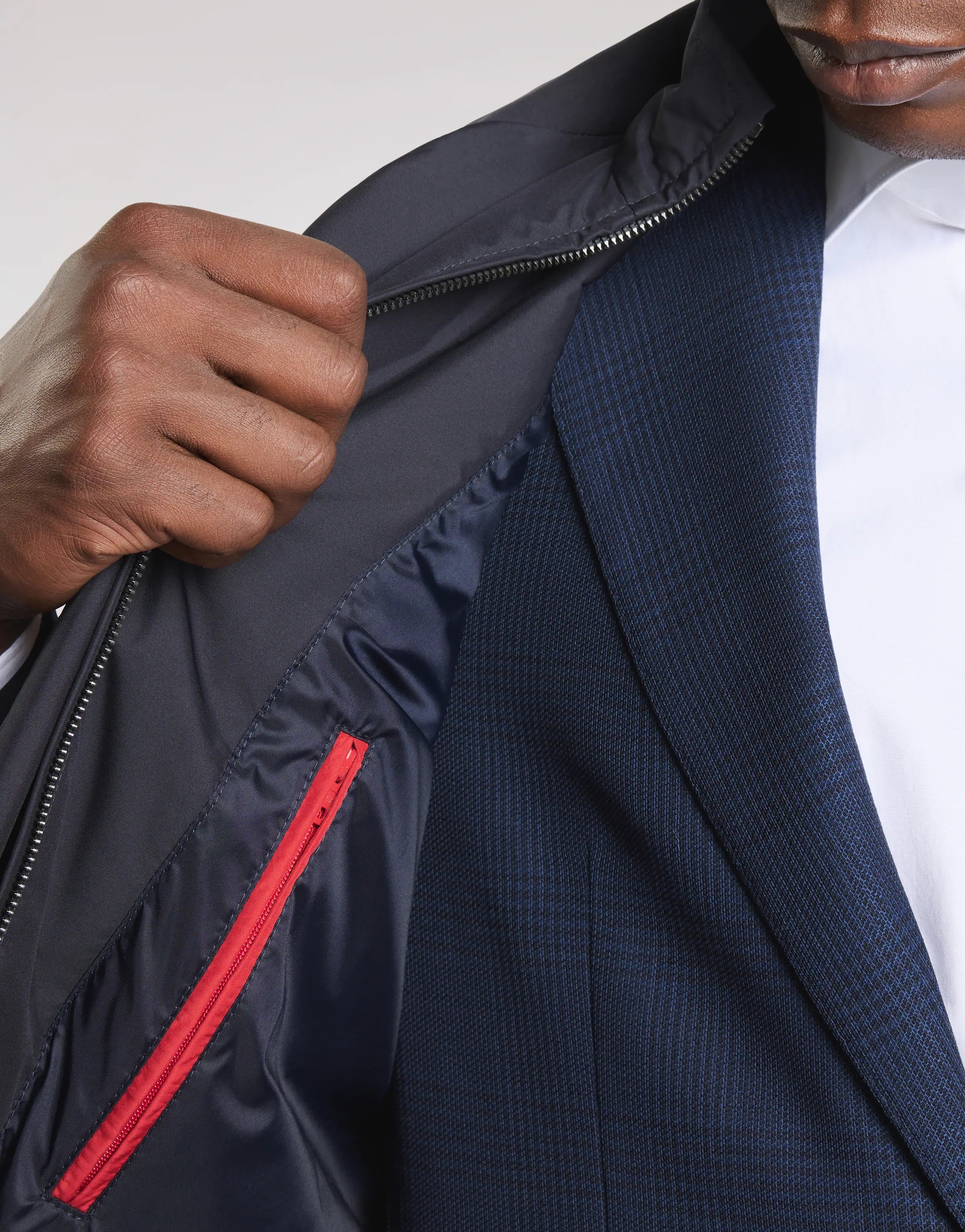 Morning Db Front Trench Coat in Baltic Blue