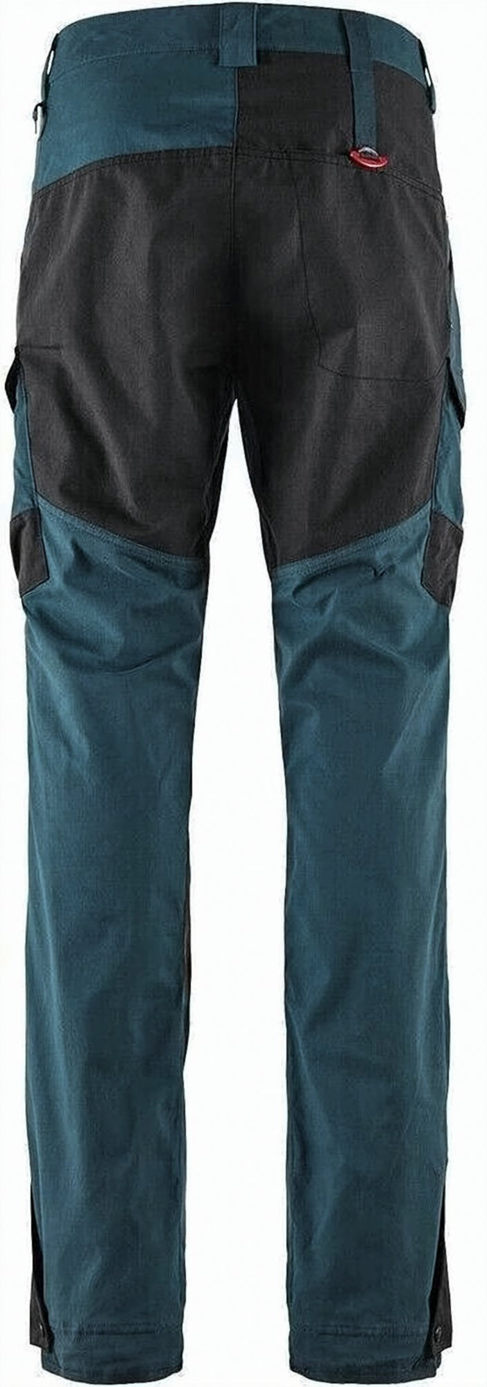 Two-Tone Straight Pants with Reinforced Panels