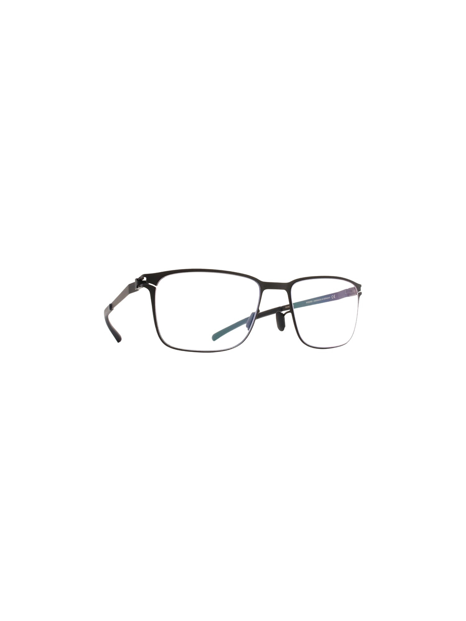 Rectangular Metal Eyeglasses With Spacious Lenses