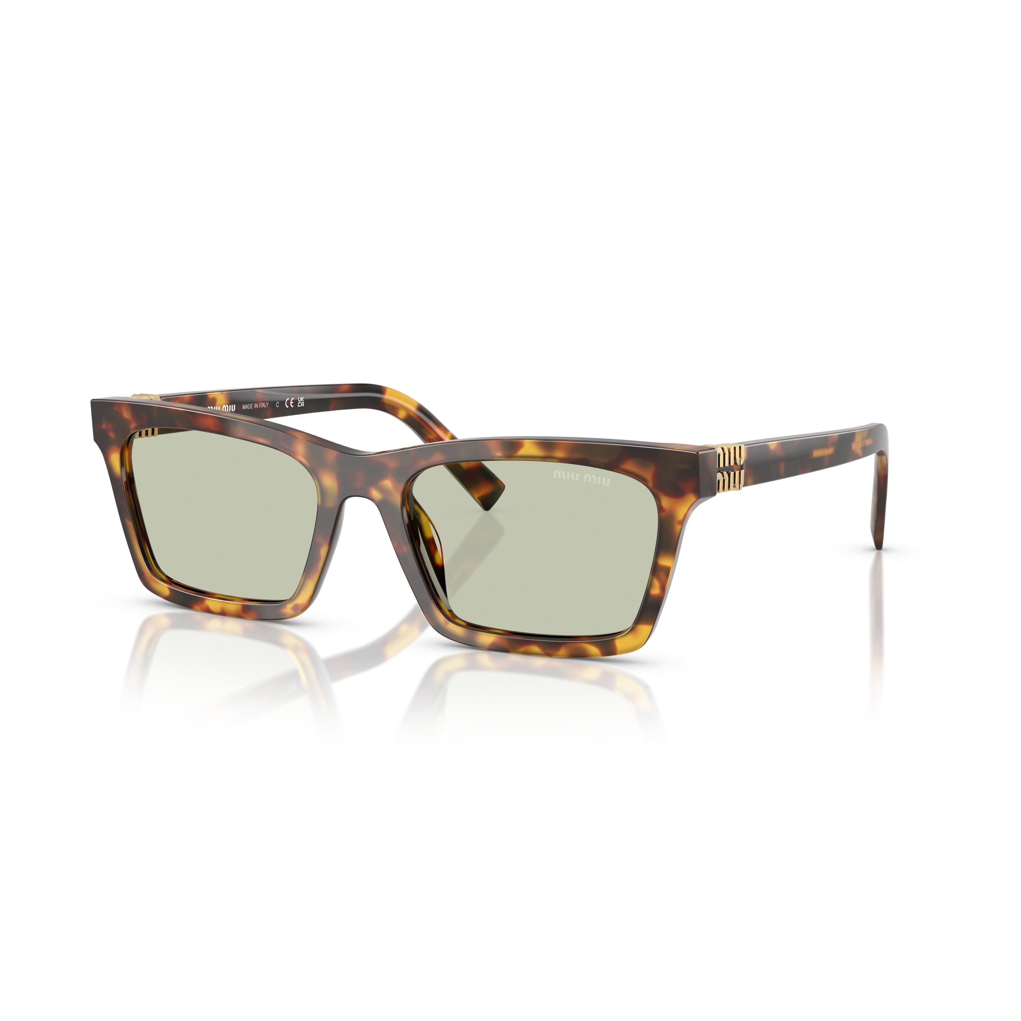 0mu A05s Rectangular Tortoiseshell Acetate Sunglasses
