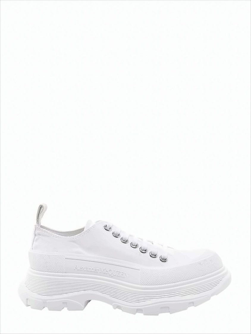 Low-Top Canvas Sneakers with Rubber Sole