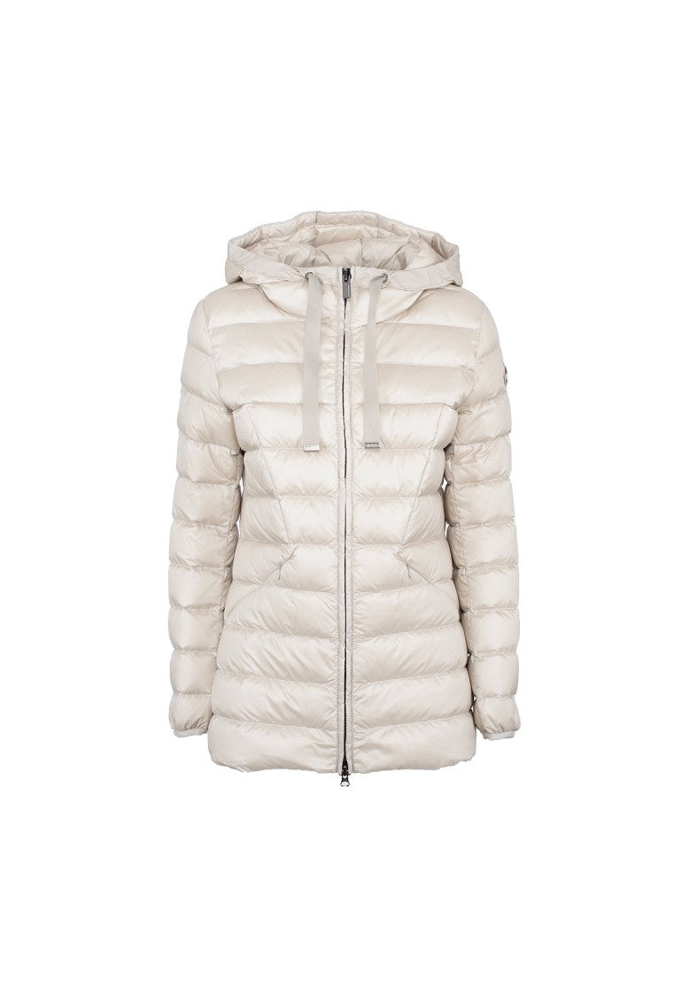 Fitted Black Jacket with High Collar and Zipper Closure