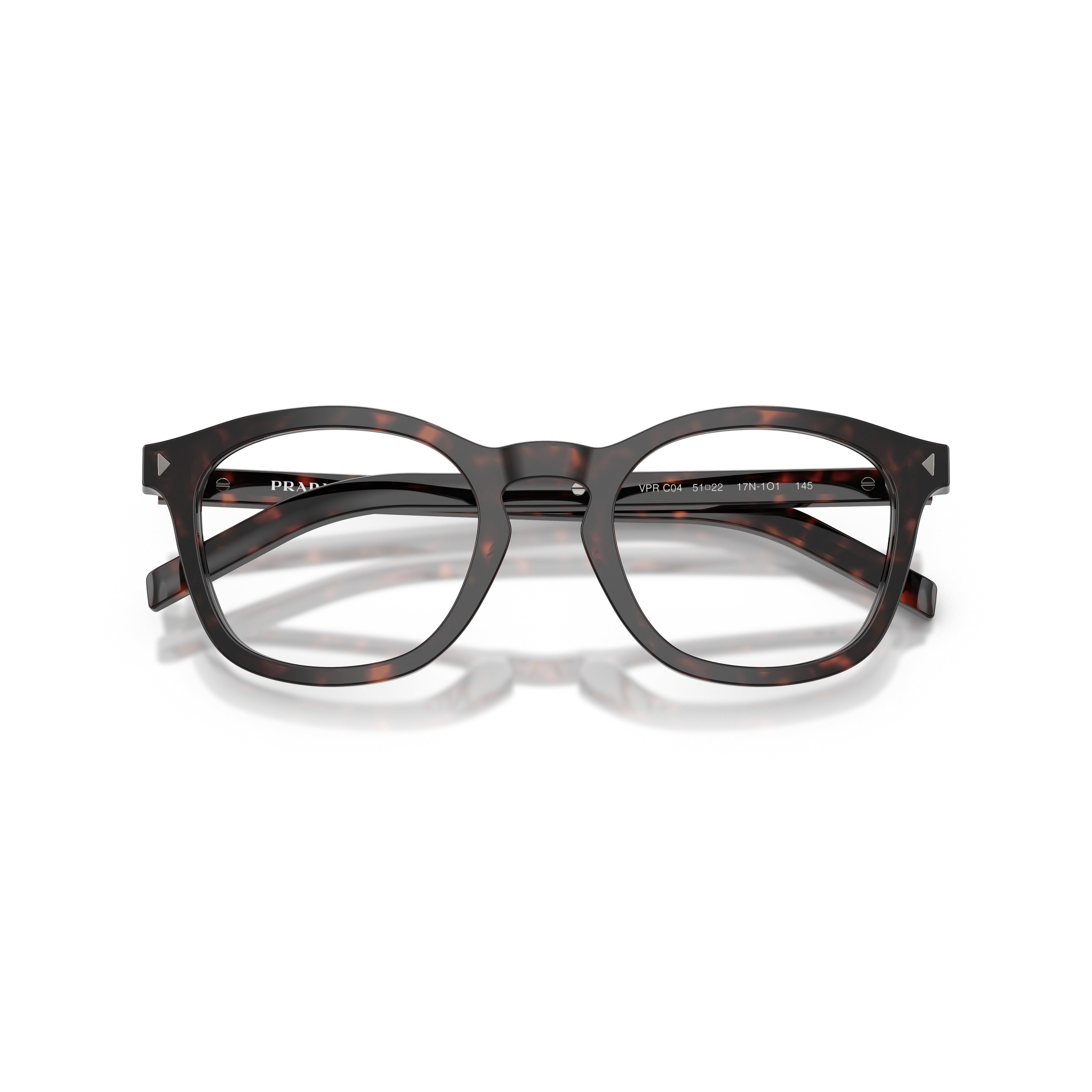 0pr C04v Classic Square Tortoiseshell Acetate Eyeglasses