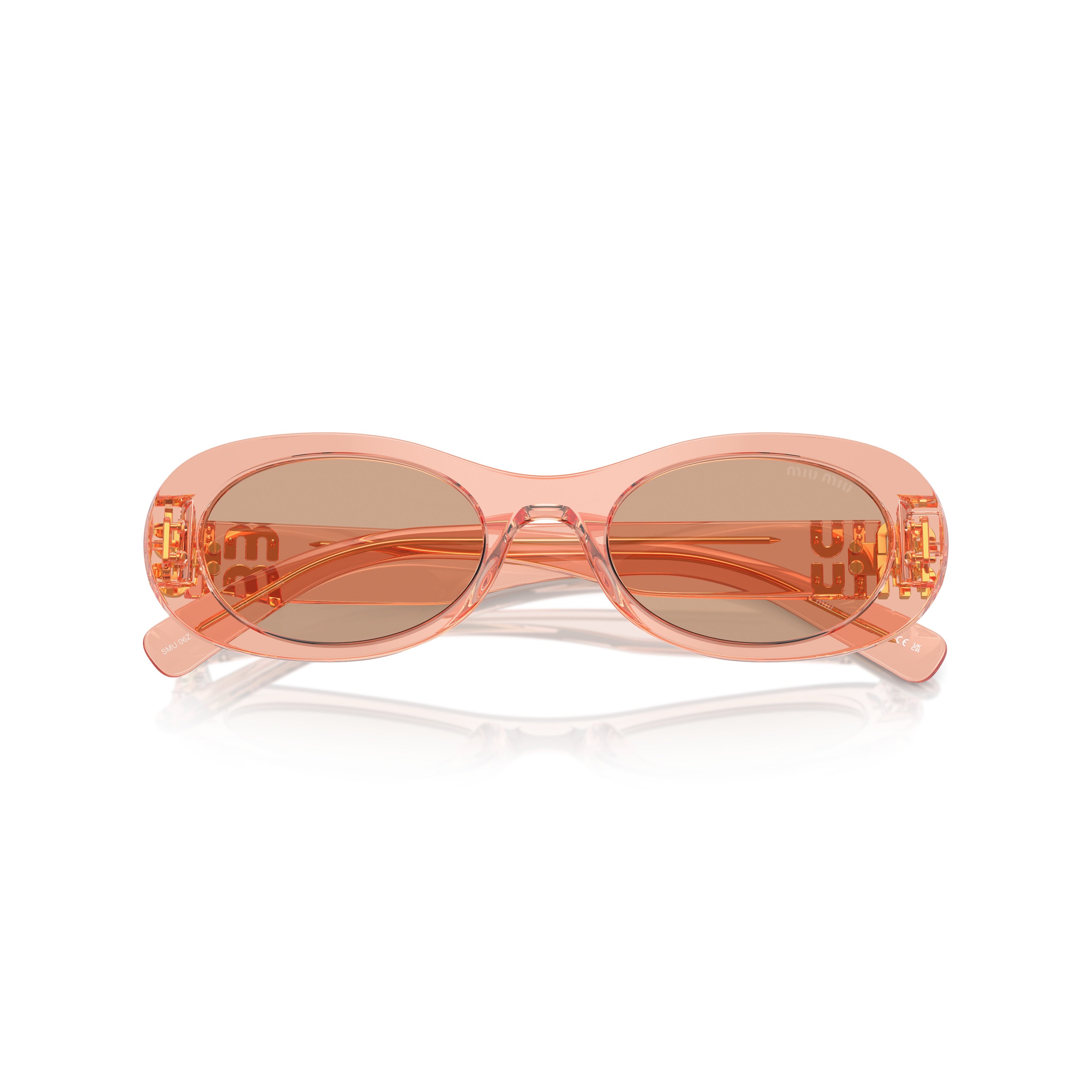 0mu 06zs Translucent Acetate Oval Sunglasses