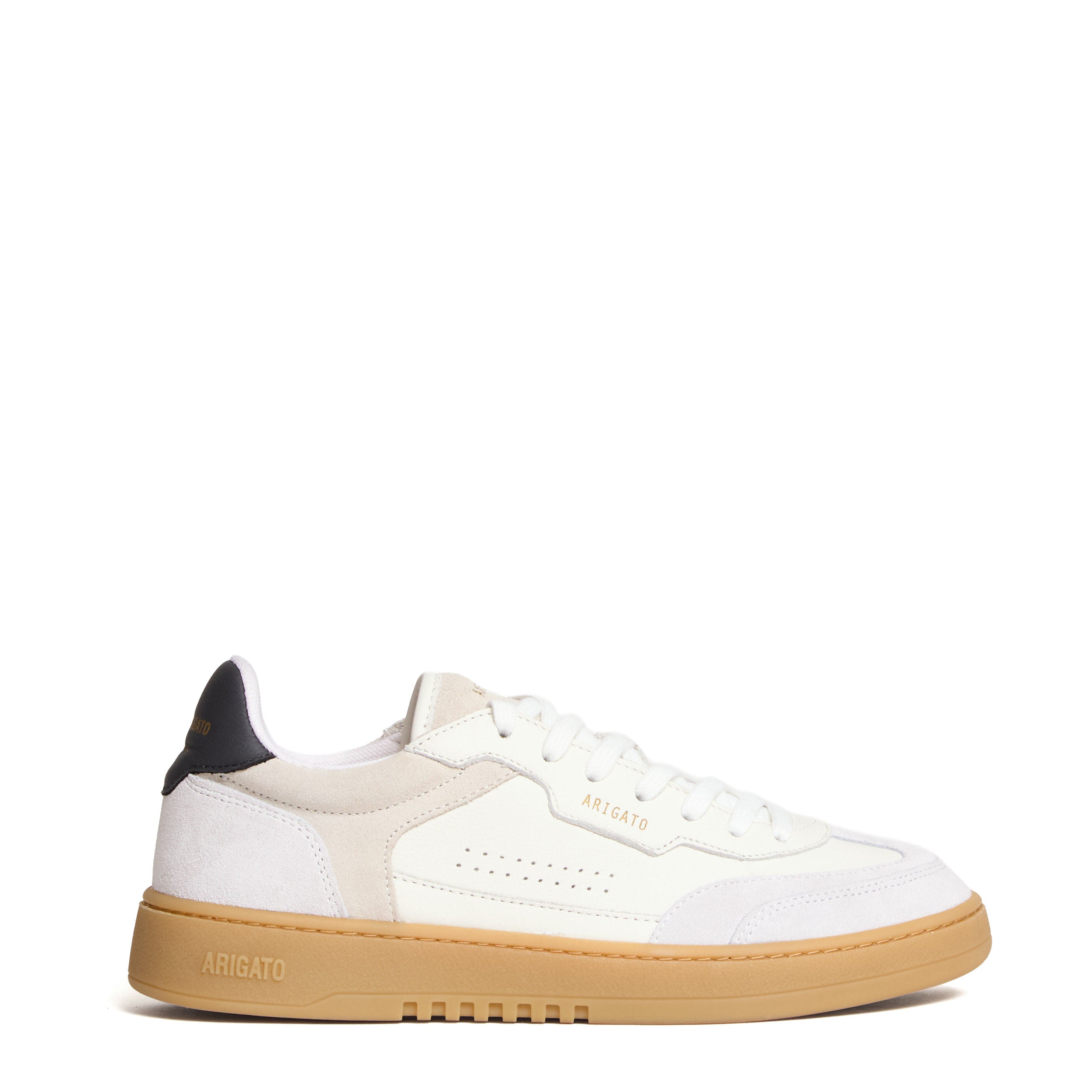 Leather-Suede Track-Runner Sneakers