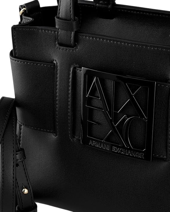 Structured Black Shoulder Bag With Removable Strap