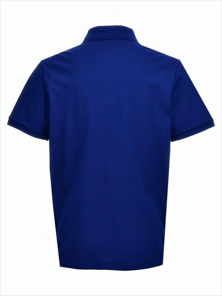 Short-Sleeve Polo Shirt with Structured Collar