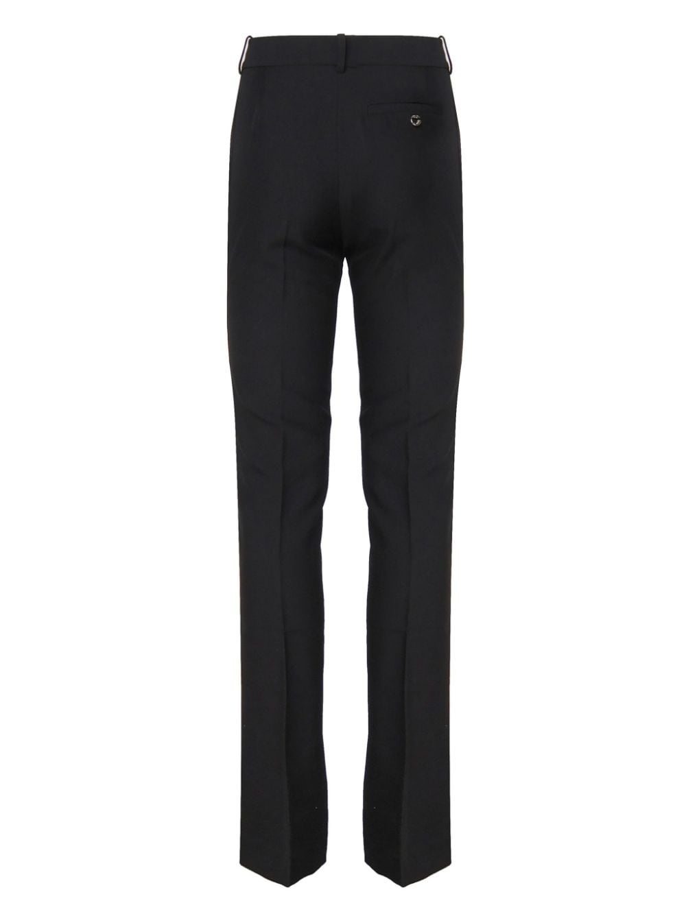 High-Waisted Black Tailored Trousers