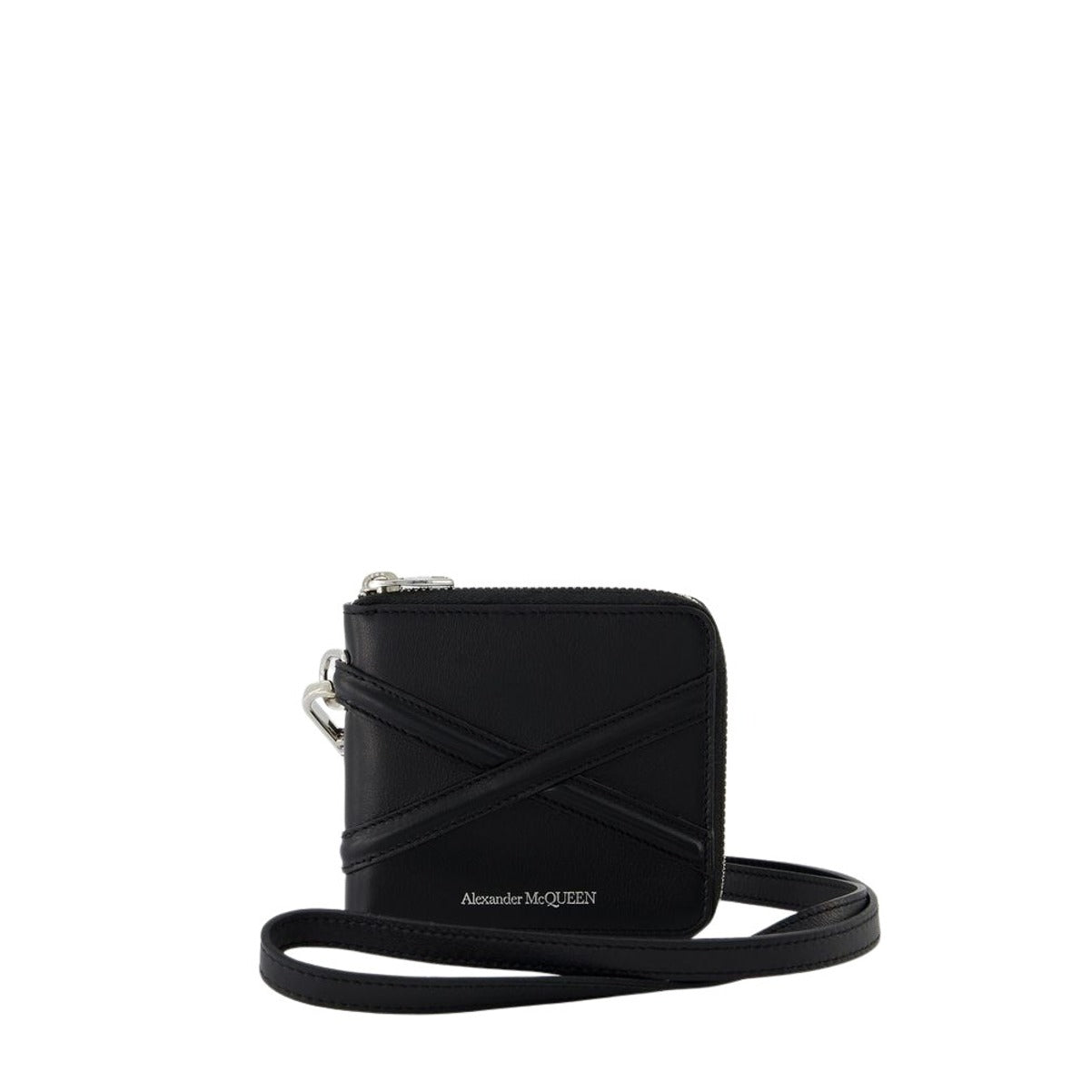 Zip Around Billfold Wallet - Black - Leather