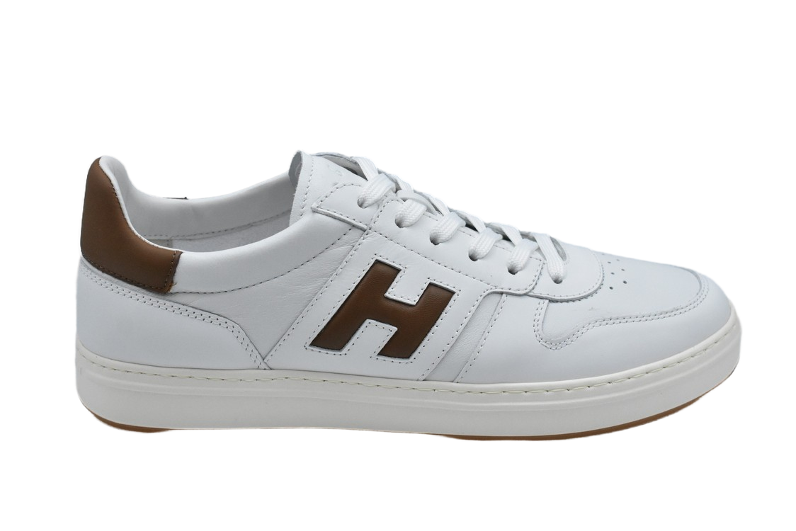 White Sneakers With Suede And Nappa