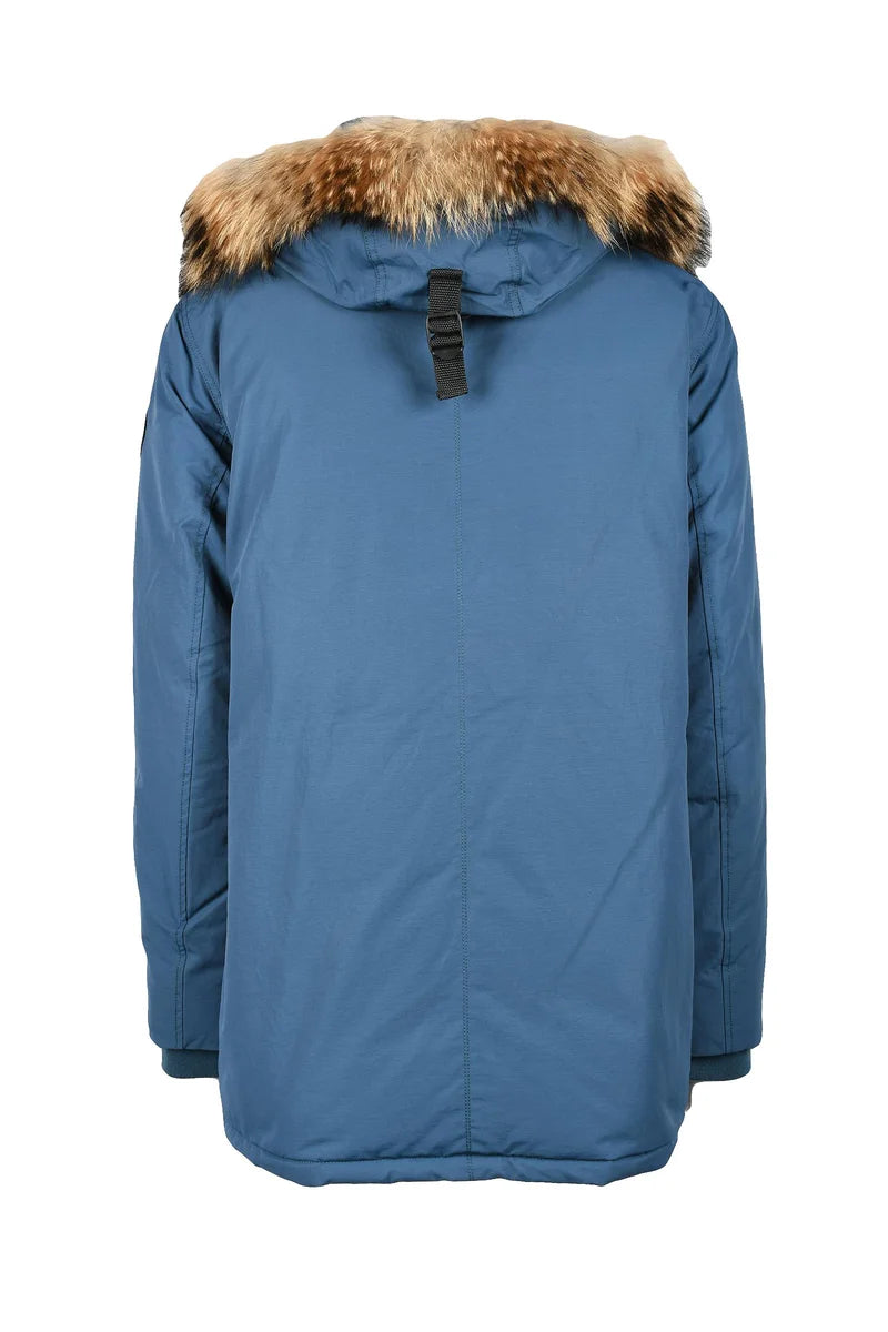 Cotton/Nylon Parka - Light Blue