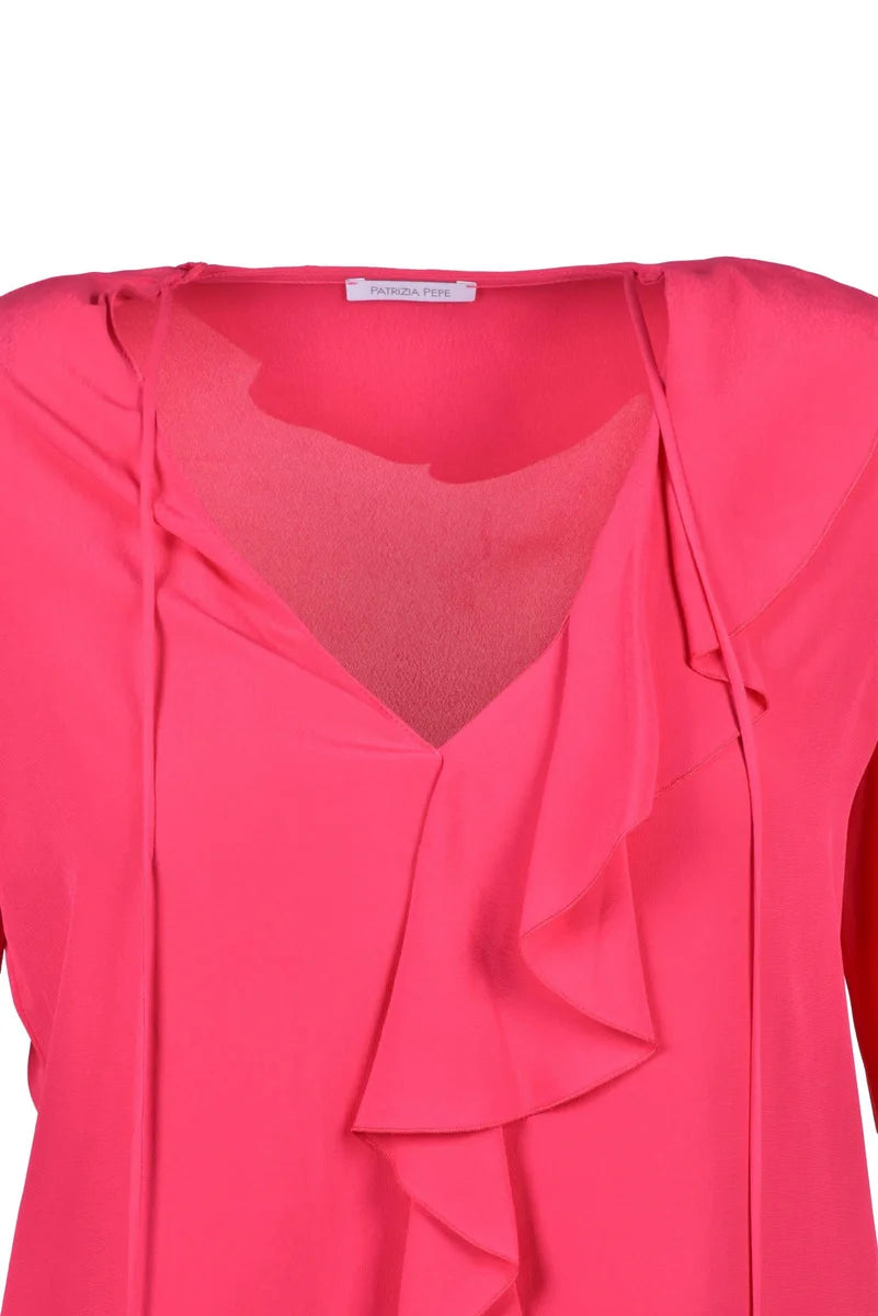 Voile Blouse - Fuchsia