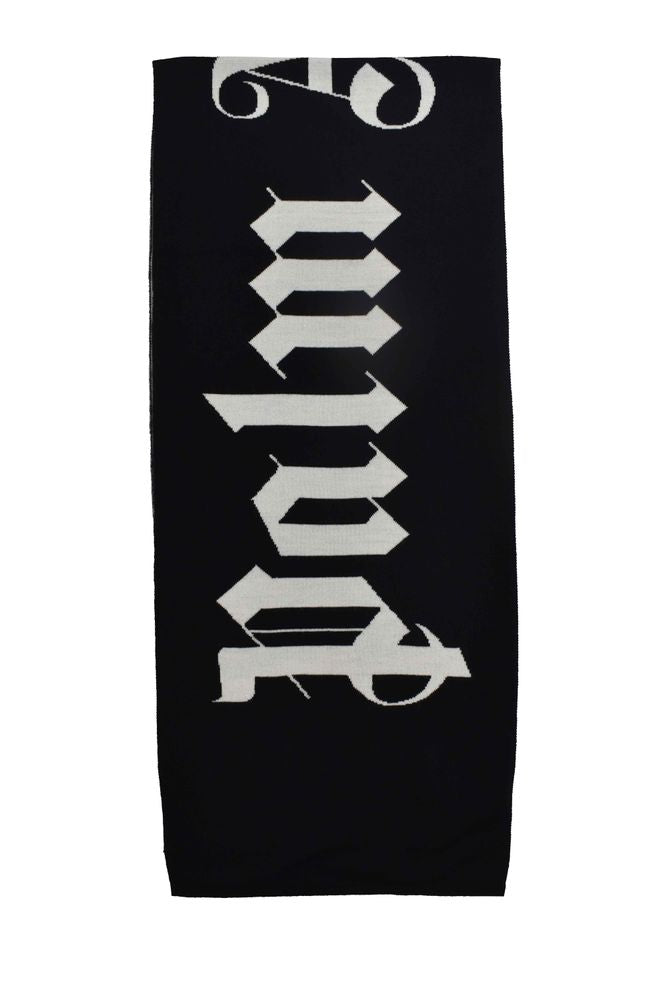 Two-Tone White And Black Scarf