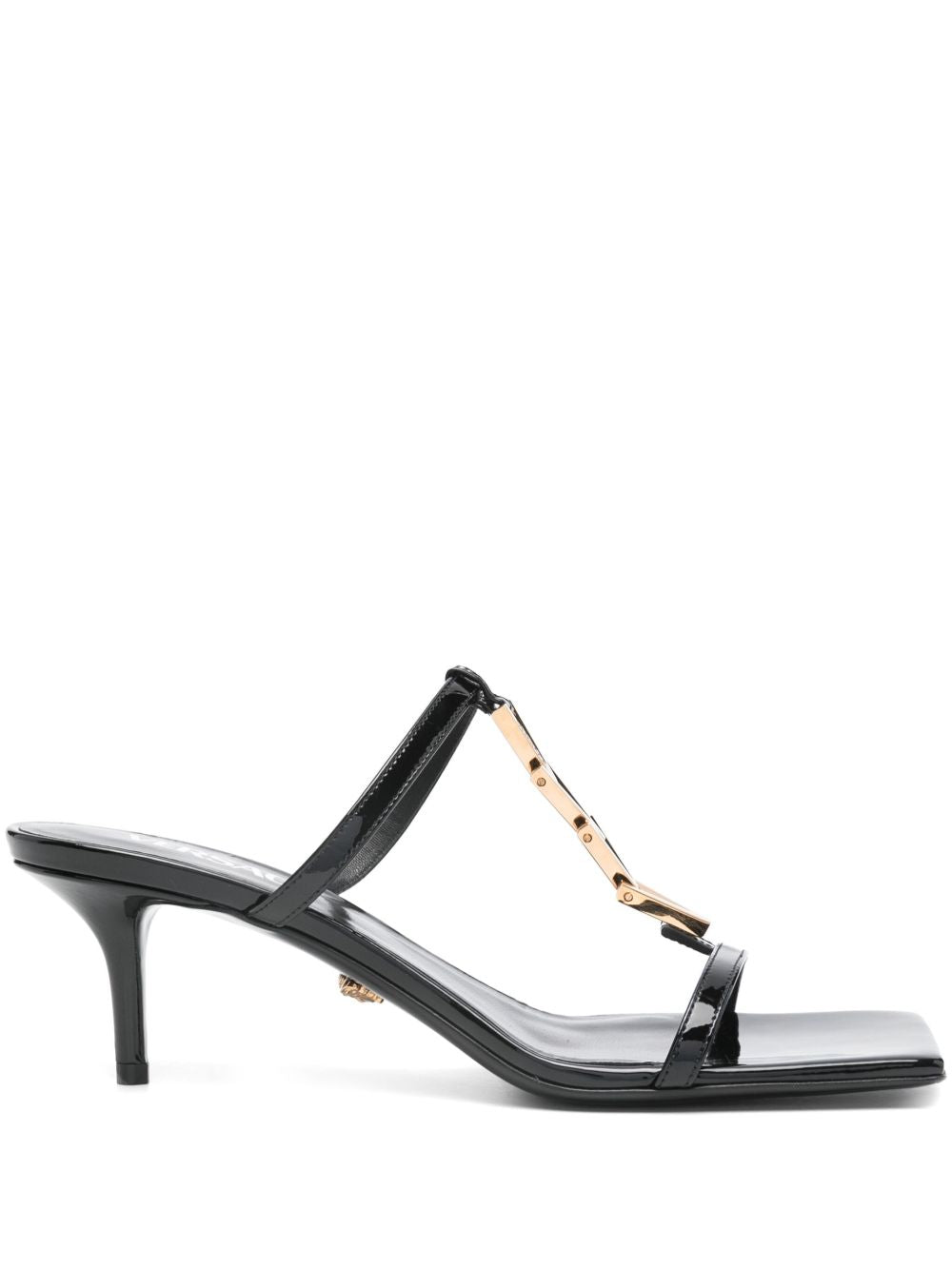Black Sandals with Mid Heel