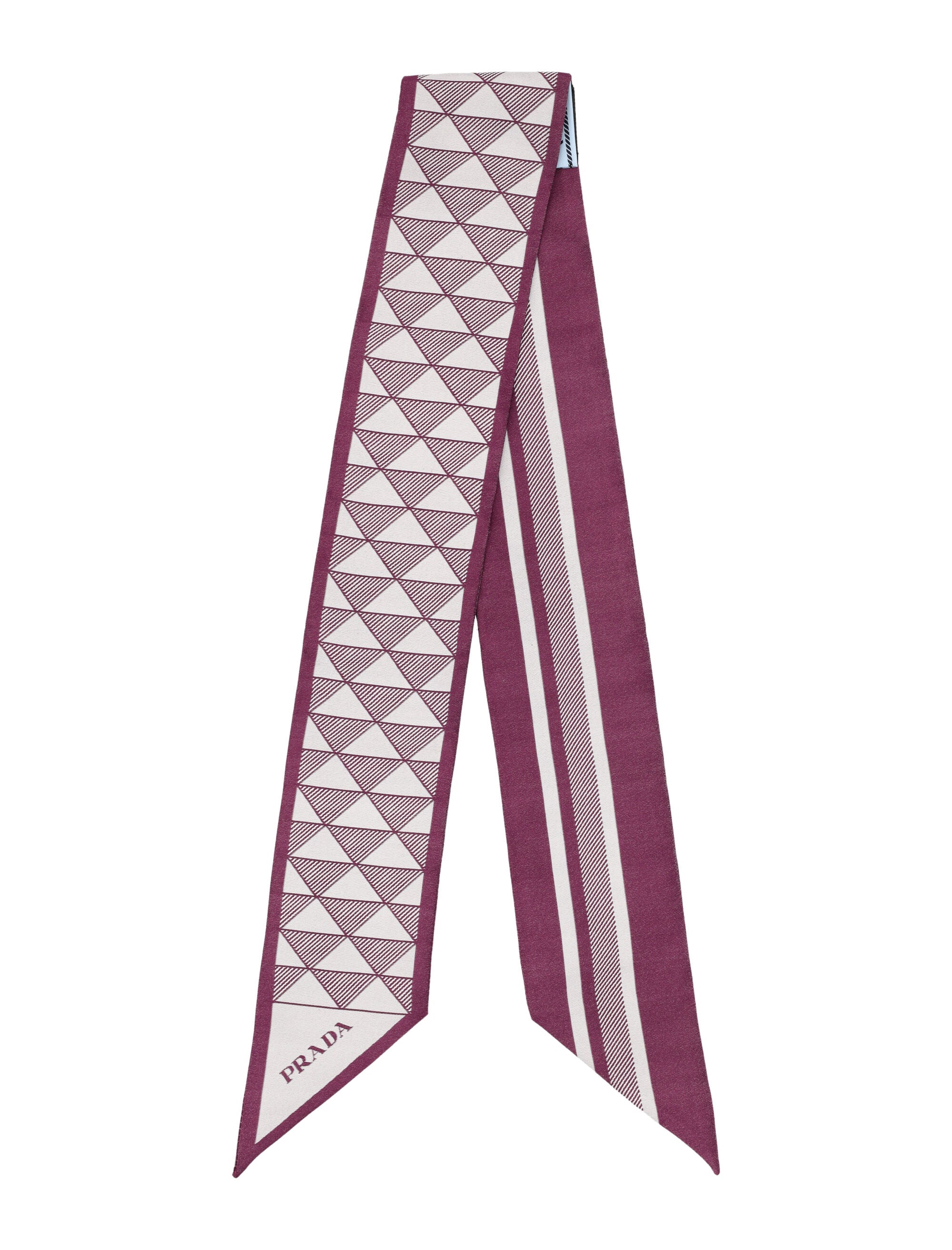 Symbole Print Silk Skinny Scarf