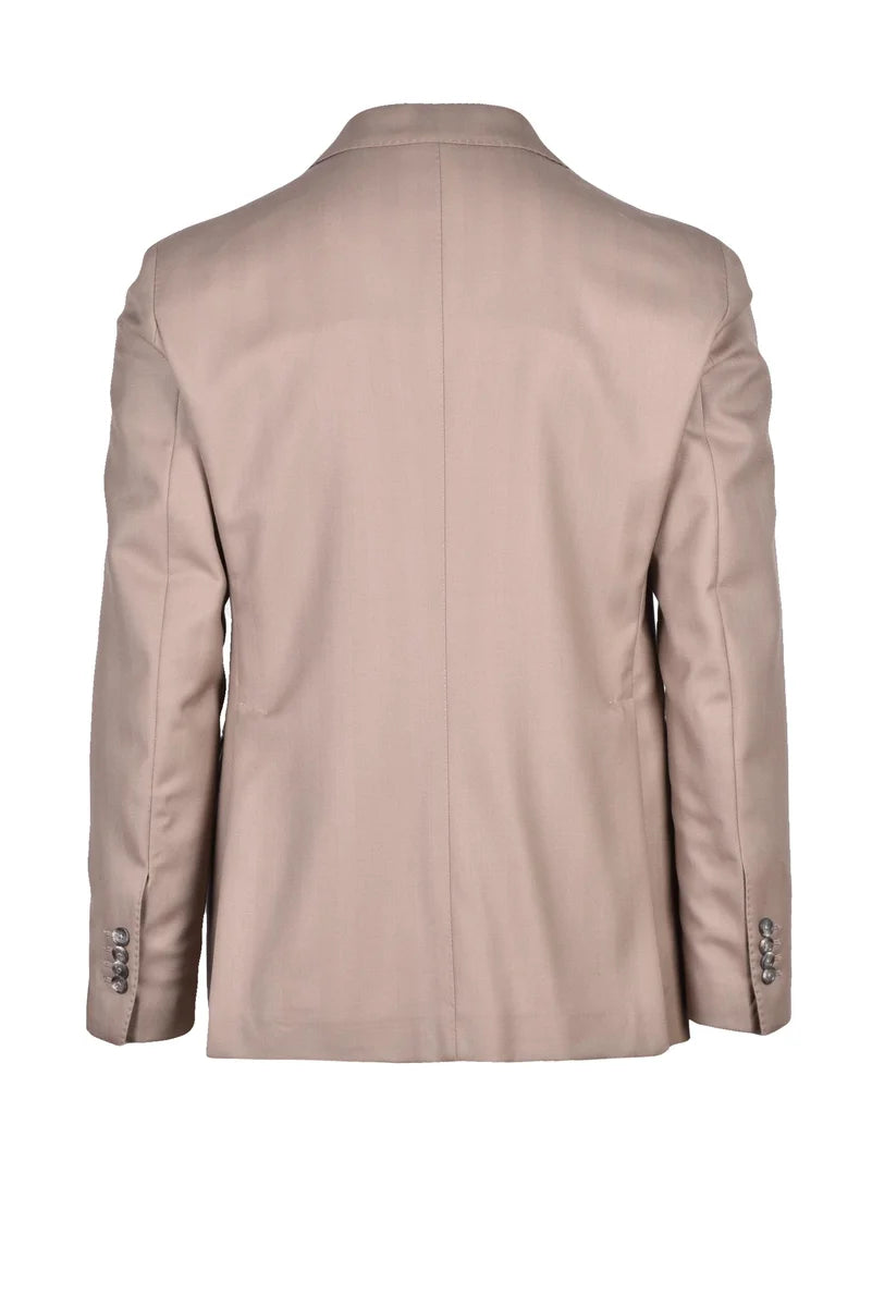 Virgin Wool Suit - Beige